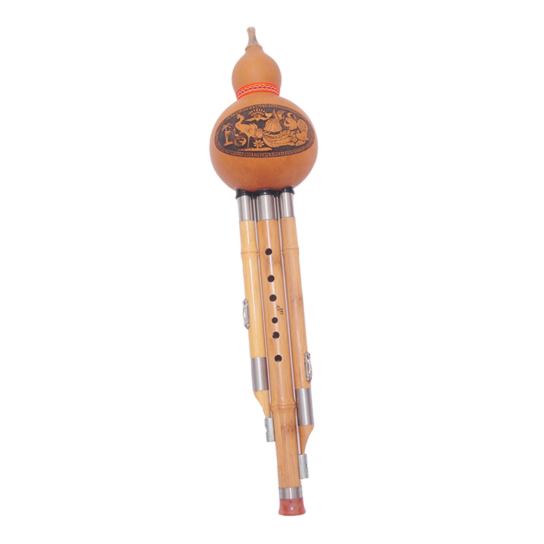 Cabilock Instrumento Musical Étnico de Bambú Varios estilos en Clave C Hulusi Hecho a Mano Diseño Elegante y Cómodo para Principiantes para Amantes Música