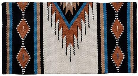 HUMAYL Saddlery Saddle Pad/Blanket for Horses Western Show Horse Saddle Blanket New Zealand Design Handmade Wool Saddle Blanket Top Wool Saddle Pad Regular Size : 34" L x 36" W x 1" inches PAD072