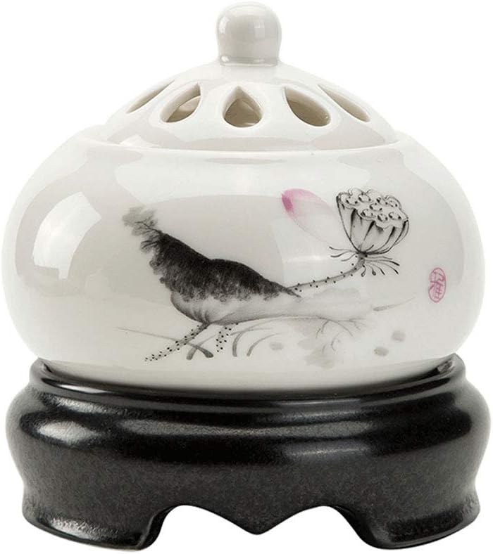 Vaporizer Household Ceramic Electronic Incense Burner, Adjustable Temperature Electronic Agarwood Incense Burner