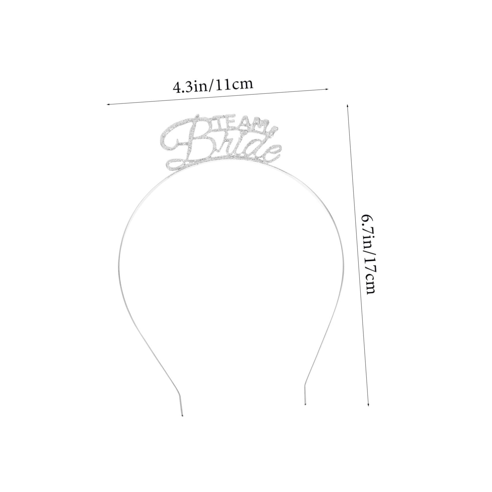 Fascia Per Chioma in Metallo Per Addio Al Celibato Set 3 Pezzi Decorazioni Per Feste Singole Copricapo Resistente e Attraente Per Serate Tra Ragazze