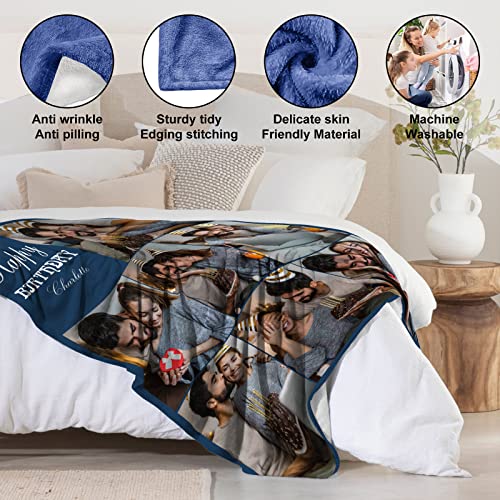 NIBESSER Coperta Personalizzata con Foto Plaid