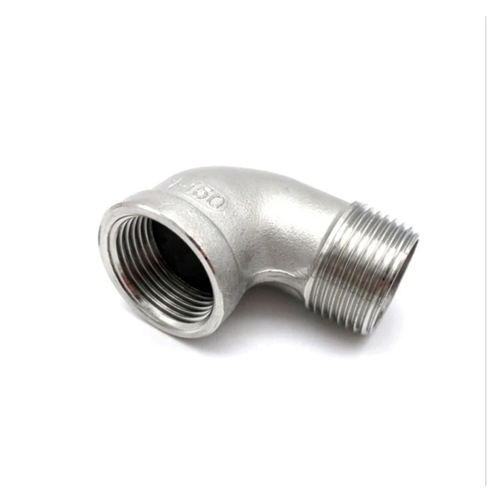 Codo de calle con rosca de 1-1/2" en ángulo de 90 grados, conectores de tubería de acero inoxidable 304 hembra x macho