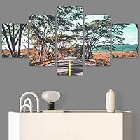 SIGNWIN 5 Panel Canvas Wall Art Modern Art Contemporary Country Dramatic Multicolor Photography Scenic for Home Decorations Ready to Hang - 60