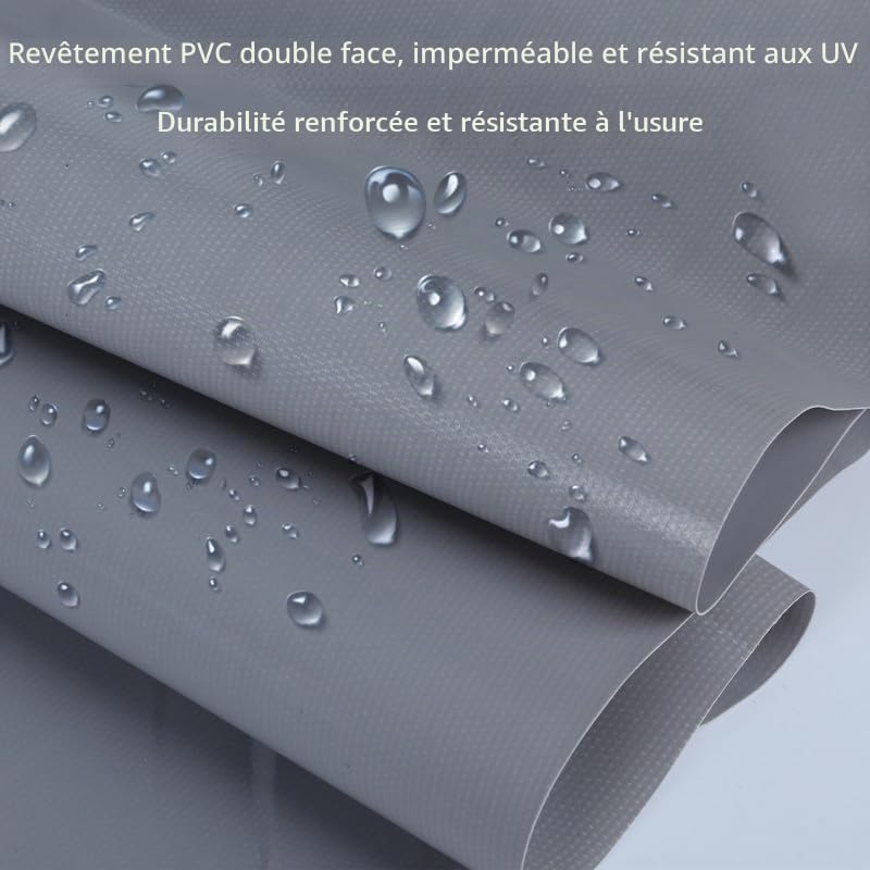 jianyana Rideau ExtéRieur ImperméAble 650 G/M² Toile Transparente ExtéRieure Rideaux ExtéRieur Terrasse pour Pergola, Gazebos