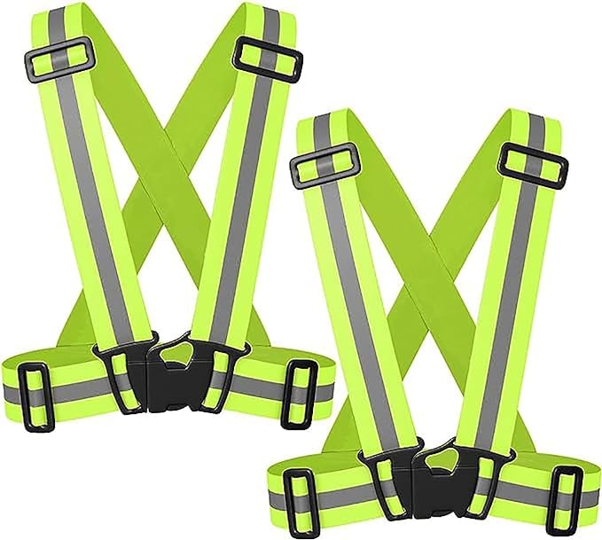 GenericReflective Safety Vest for Men, Large, Standard Fit, ECVV Reflective Jacket Working Clothes High Visibility Day Night Warning Safety Vest Traffic Construction Safety Clothing