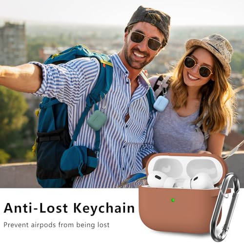 Image of Ljusmicker for AirPods Pro Case Cover with Cleaner Kit,Brown