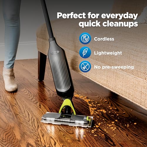 Shark VACMOP Cordless Vacuum & Spray Mop, Gray, VM252 - image 9