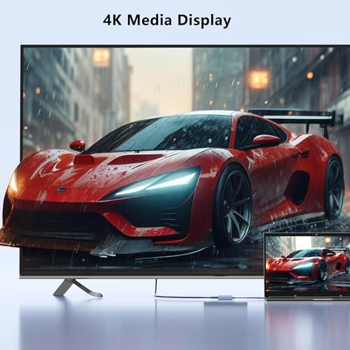 Image of USB C to Dual HDMI Adapter, Docking Station Dual Monitor, Type C to HDMI Splitter for 2 Monitors, Supports 4K@60Hz and Dual 4K@30Hz. (MacOS only Supports SST Mode) for Laptop HP Dell Surface