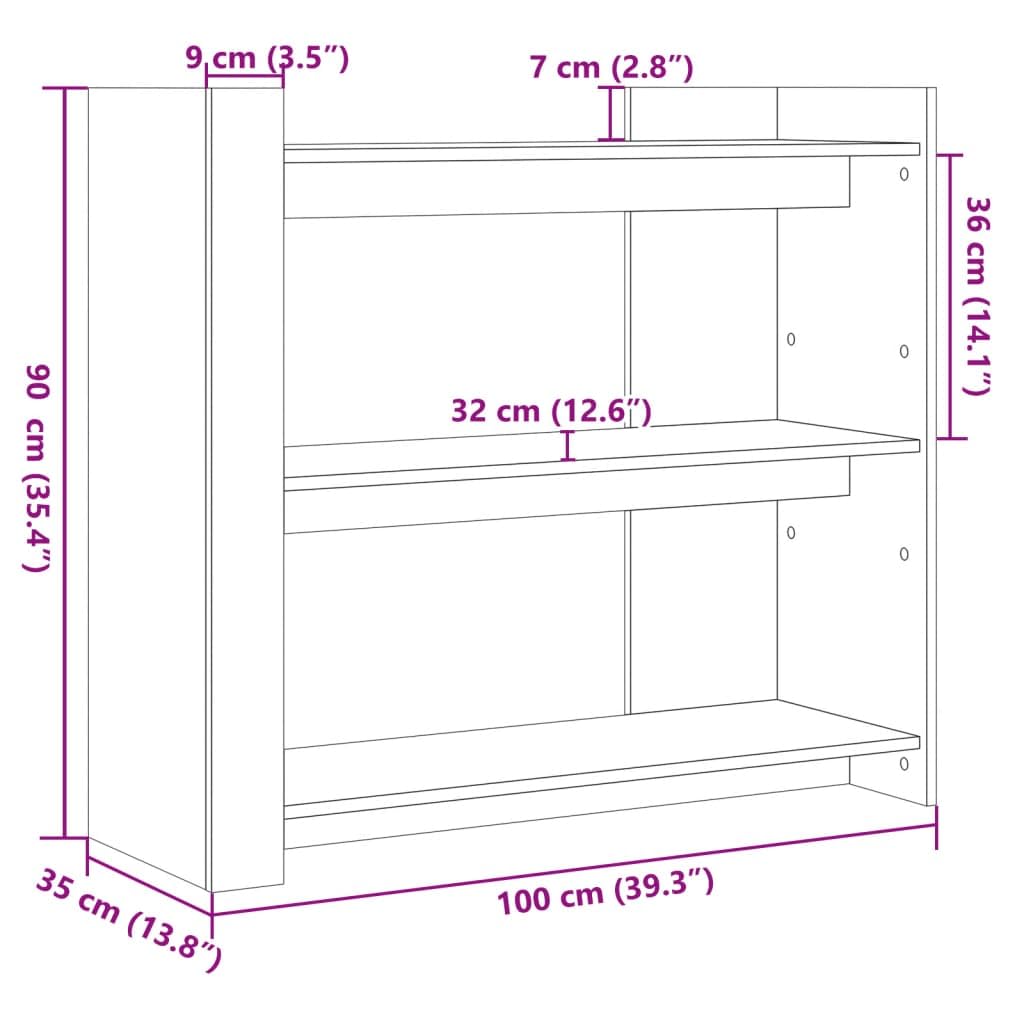 Mesa consola marrón efecto roble 100 x 35 x 90 cm mesa auxiliar clásica de madera estrecha con estantes para salón, pasillo y entrada