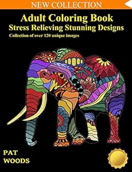 Paperback Adult Coloring Book: Stress Relieving Stunning Designs: 120 Unique Images (Stress Relieving Designs) Book