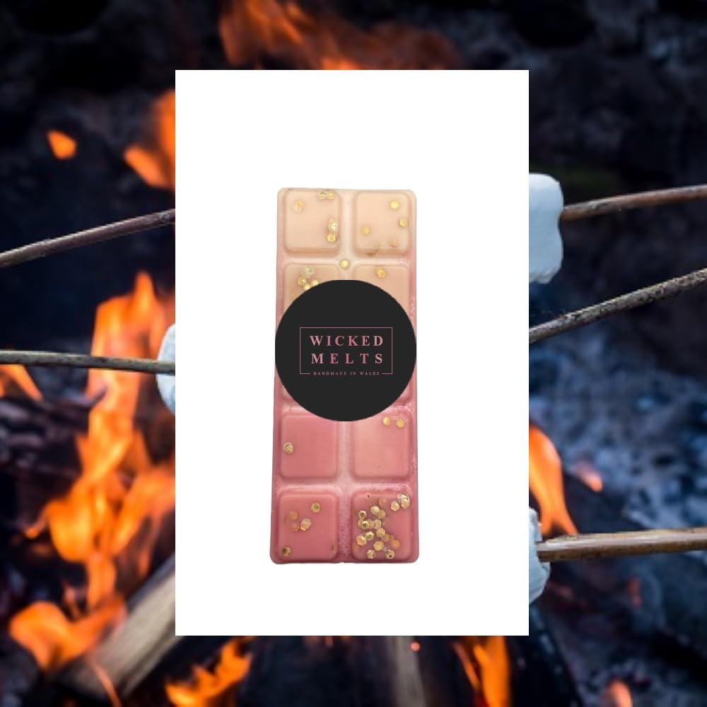 Toasted Marshmallow Wax Melt Snap Bar - Halloween Wax Melts - Vegan Wax Melts - Handmade in Wales - Wax Melts Strong Scented