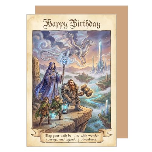 Edition Seidel Biglietto di auguri di compleanno di alta qualità con busta. Biglietto con scritta in inglese. Motivo supereroi. Regalo d'amore per donna, uomo, bambini (G4030 SW2026)