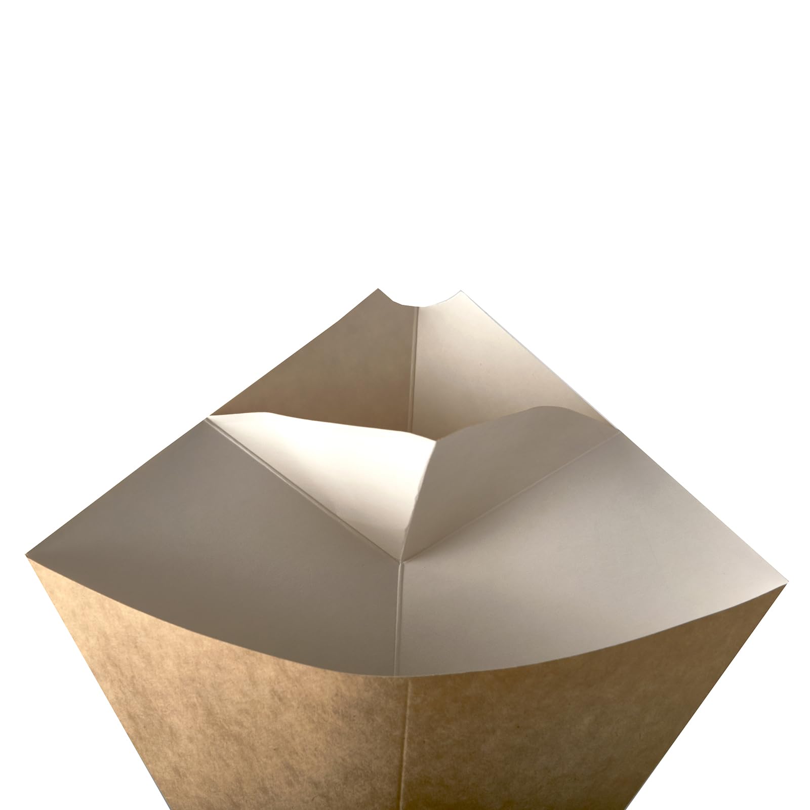 Papstar 500 - Bolsas para patatas fritas con esquinas gruesas (cartón, 23,5 x 19 cm, 1 g), color marrón y blanco