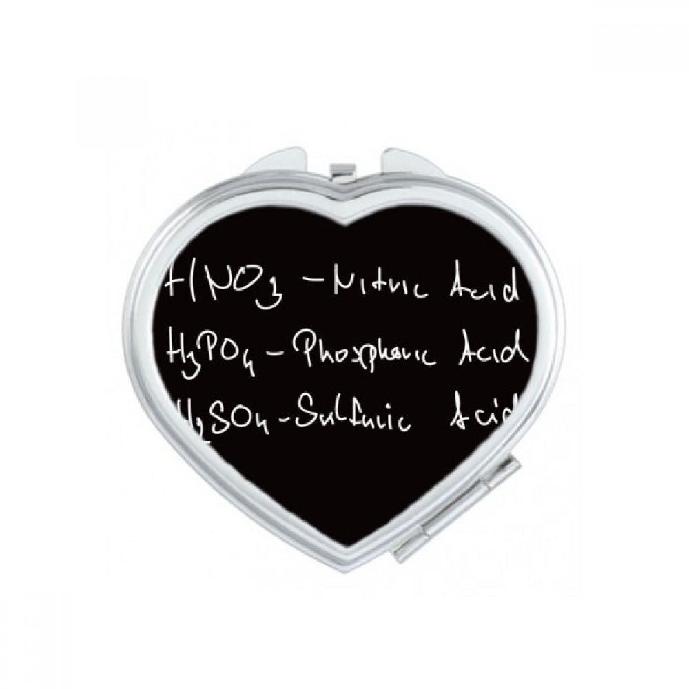 Miroir de poche formule benzène, cadeau mignon pour chimiste