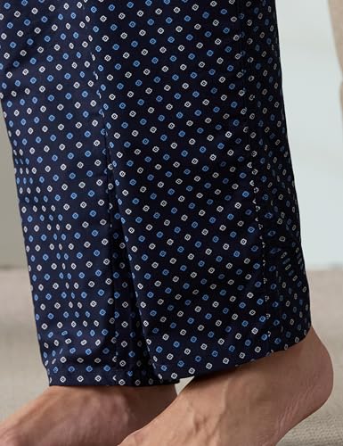 Image of Amazon Brand - Symbol mens 100% Cotton Pyjama /Lounge Pants |Regular Fit | Printed | Available in Plus Sizes