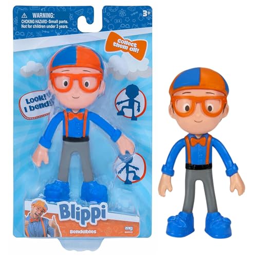 Blippi - Flexible Spielzeugfigur, 13 cm