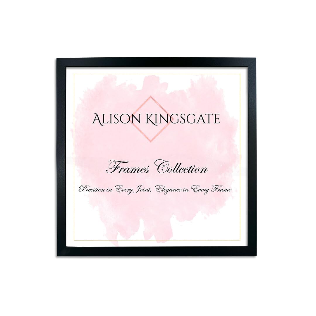 Alison Kingsgate Sleek 45X45CM Picture Frame - Engineered Wood with Shatterproof Perspex Front -Perfect for Photos, Posters, Certificates -Suitable for Wall Mount or Tabletop Display - Purple-