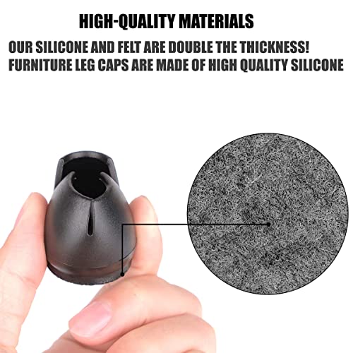 20 Pezzi Sedia Gamba Tappi Piedi Pastiglie, Tappi