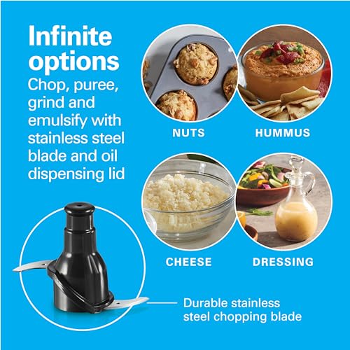 Hamilton Beach Cordless Mini Food Processor Black thumbnail 7