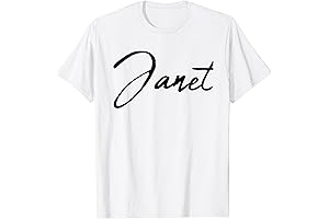 Janet Jackson Apparel: Showcase Your Love for the Icon with Our Handwritten Calligraphy T-Shirt