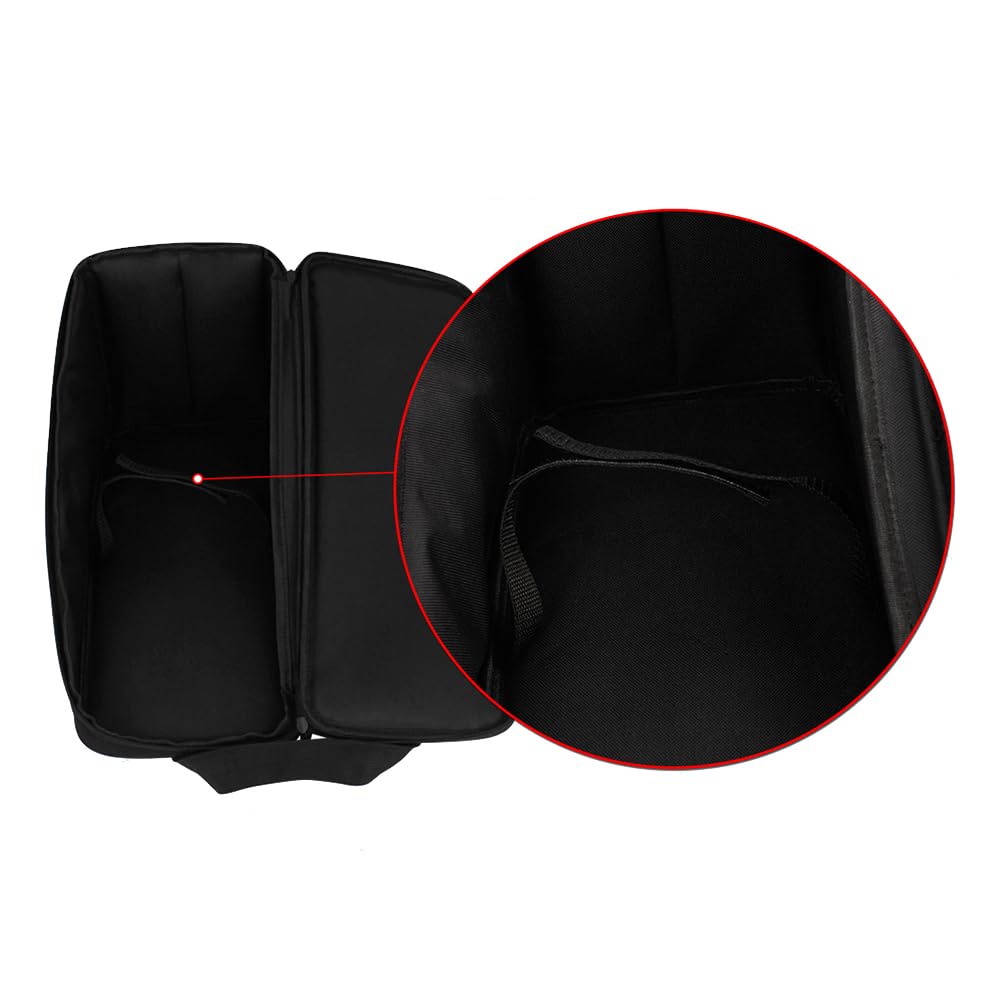 Sac de Rangement Portable Noir pour Tambour Étanche en Tissu Oxford Support pour Instruments de Percussion Accessoires