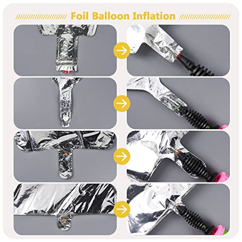 Partywoo Star Balloons 6 Pcs, One-Piece 14-Pointed Star Explosion Balloons With Ribbon, Gold Point Star Foil Balloons, Large Mylar Balloons Fireworks Shape (27 & 22 Inch), Gold-1324 #TOP3