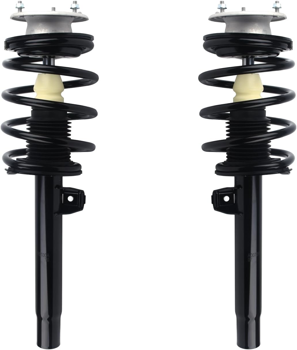 Autoround Front Complete Strut w/Coil Spring Assembly Compatible with 2000-2005 BMW 328i 325i 330i 320i 330Ci - 171581 171582
