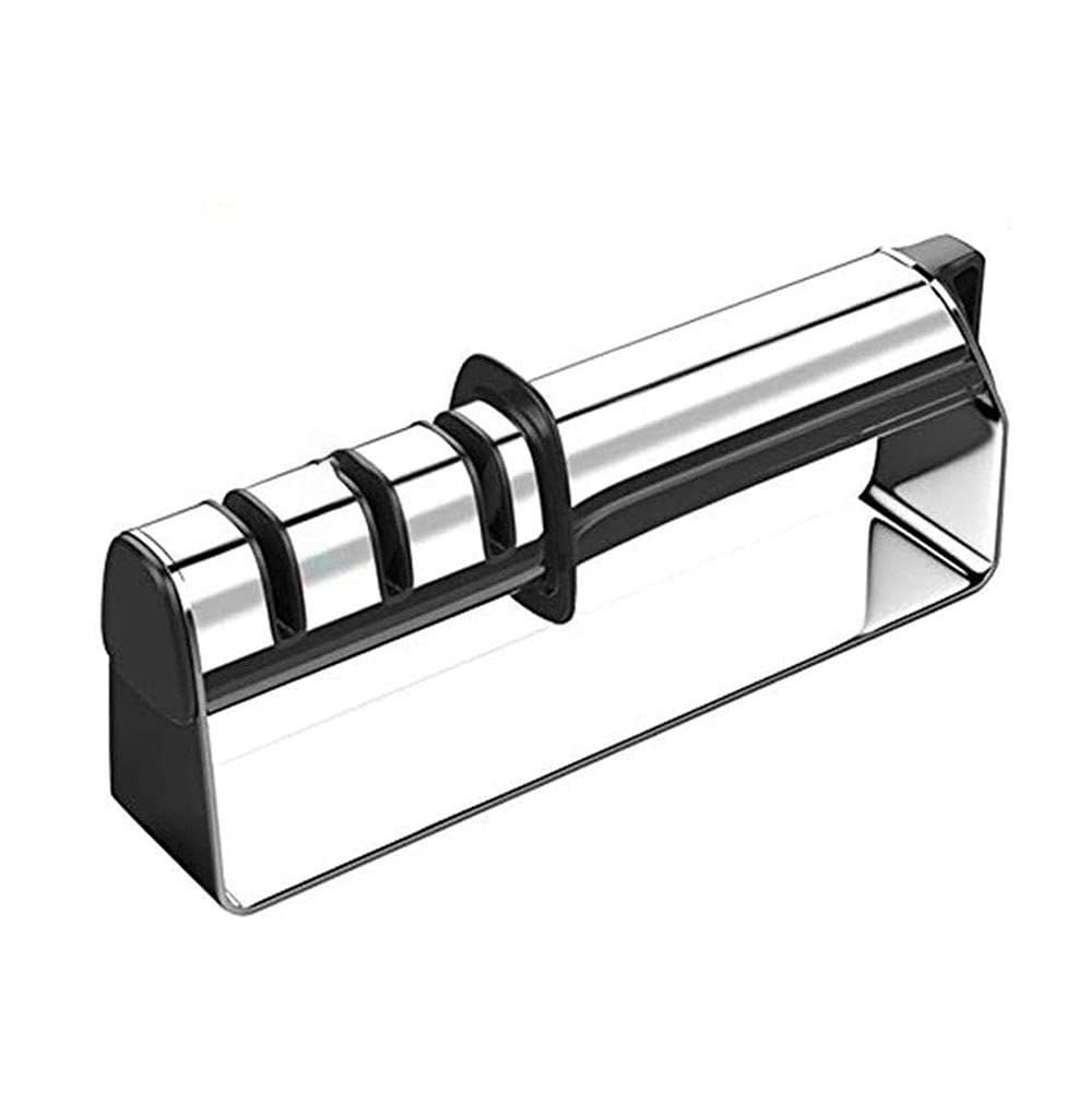 Stainless Steel Ssharpener Kitchen Knife Accessories 3-Stage Knife Sharpener Helps Repair Restore Polish Blades