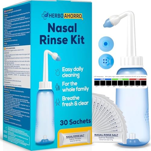 Kit de Lavado Nasal con Válvula de Control de Agua – Irrigador Na...