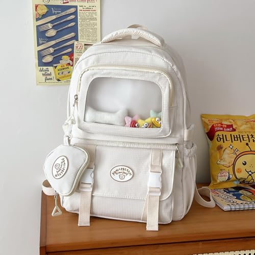 Image of Tinttot 30 Litre, Japanese Korean Style Capybara Niche College Students Light weight School bag Women's Travel Backpack