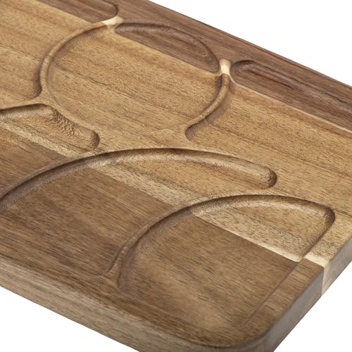 Tabla de Cortar GoodCook Touch para Picnic y Charcutería, de Madera de Acacia con Ranuras, 40,6 x 19,0 cm miniatura 3