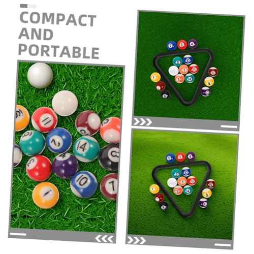Bolas de billar infantil mini de 17 piezas compactas con triángulo Mikinona 7