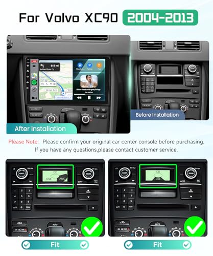 Radio para Volvo XC90 2004-2013 pantalla táctil 10'' miniatura 2