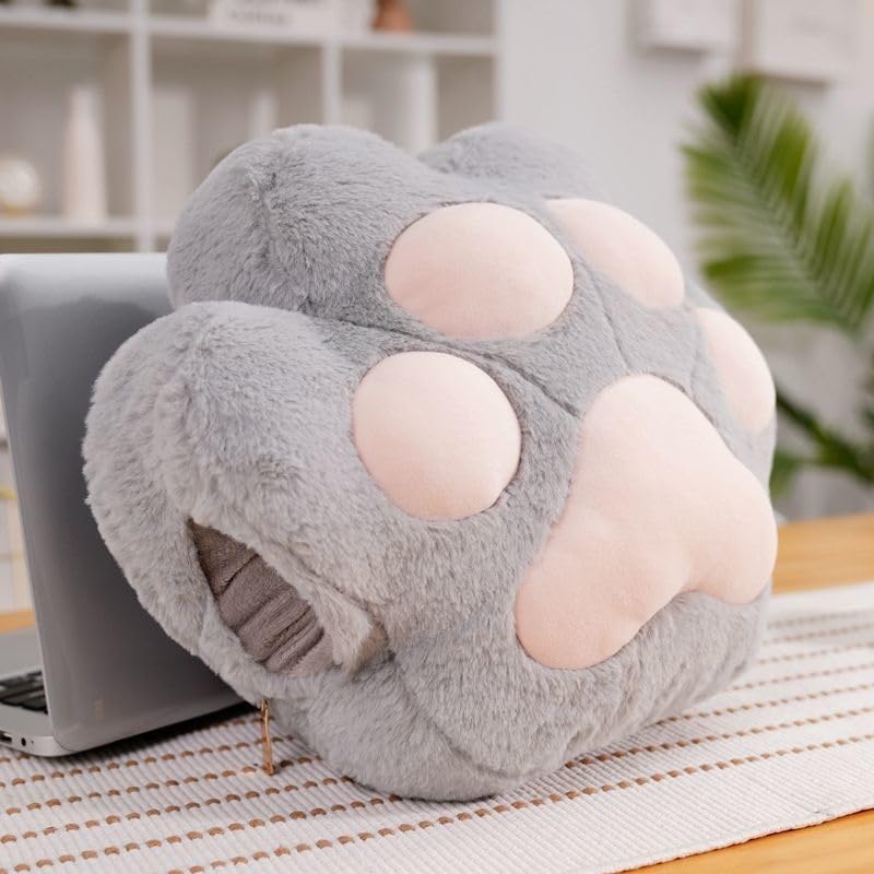 Coussin de sieste patte de chat pour pause détente cocooning à la maison