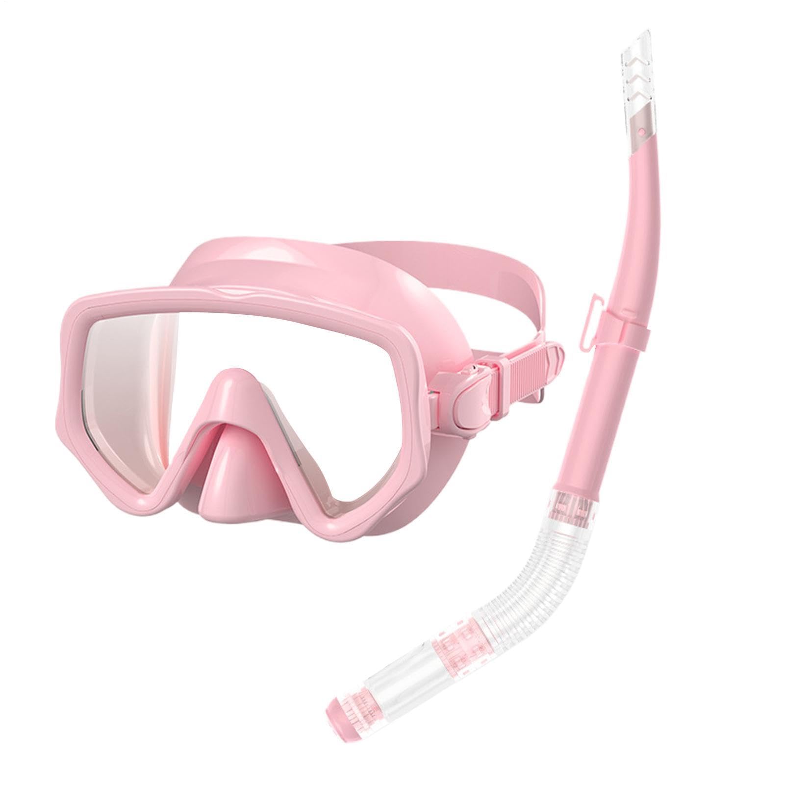 Snorkel seco | Snorkel y Máscara de Buceo, Máscara Facial Panorámica de Silicona para Deportes Acuáticos, Natación y Playa