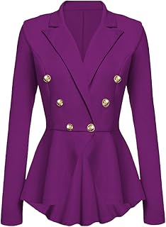 purple plus size blazer