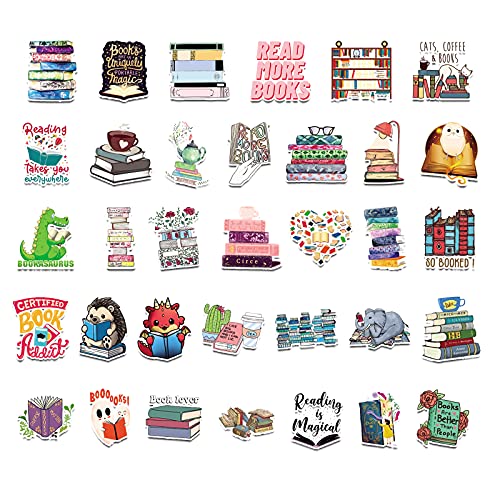 image for PEZAROW Reading Stickers 102PCS Motivational Quote Decals for Students