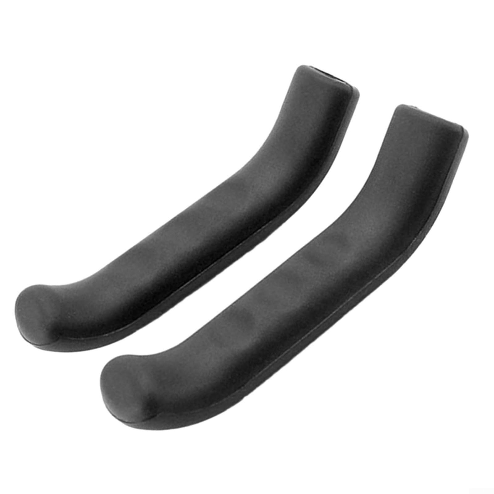 Posheliox Bicycle Brake Lever Covers, Anti-Slip TPR Material For Mountain And Road Bikes, Soft Shock-Absorbing Grip, Ergonomic Design, 1 Pair, Multiple Colours Available(Black)