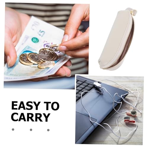 Mini Cowhide Coin Purse Cute Portable Zipper Wallet for Small Change Holder for Travel Shopping Adorable Japanese Style Compact Coin Pouch3