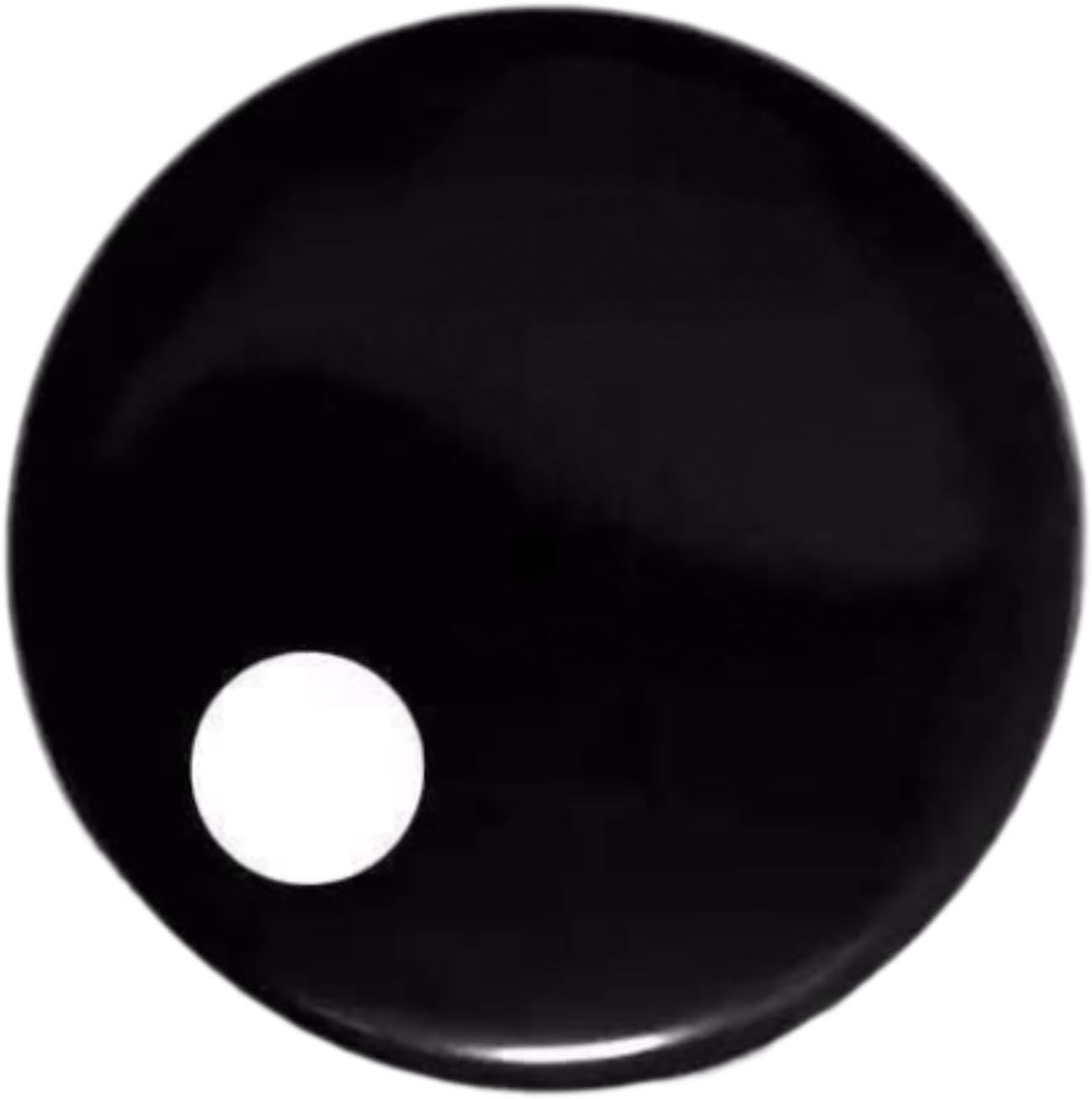 Generic Resonant Bass Drum Head Black Drumhead Metal Smooth,Professional,Replacement Part,Good Sound Sturdy Drum Accessories Regulator, 20 in