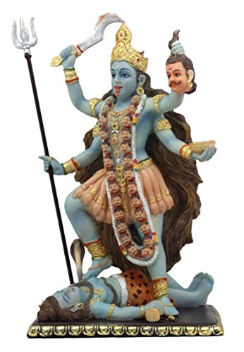 Atlantic Collectibles Mahavidya Devi Kali Holding Severed Head of The Ego Figurine 9