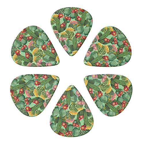 Cactus Floral Bloom Lot de 6 médiators pour guitare acoustique, guitare électrique, basse, ukulélé – fins, moyens et… - Les Beatles, Paul McCartney, John Lennon, RIngo Starr, George Harrison Cactus Floral Bloom Lot de 6 médiators pour guitare acoustique, guitare électrique, basse, ukulélé – fins, moyens et… – Image 5
