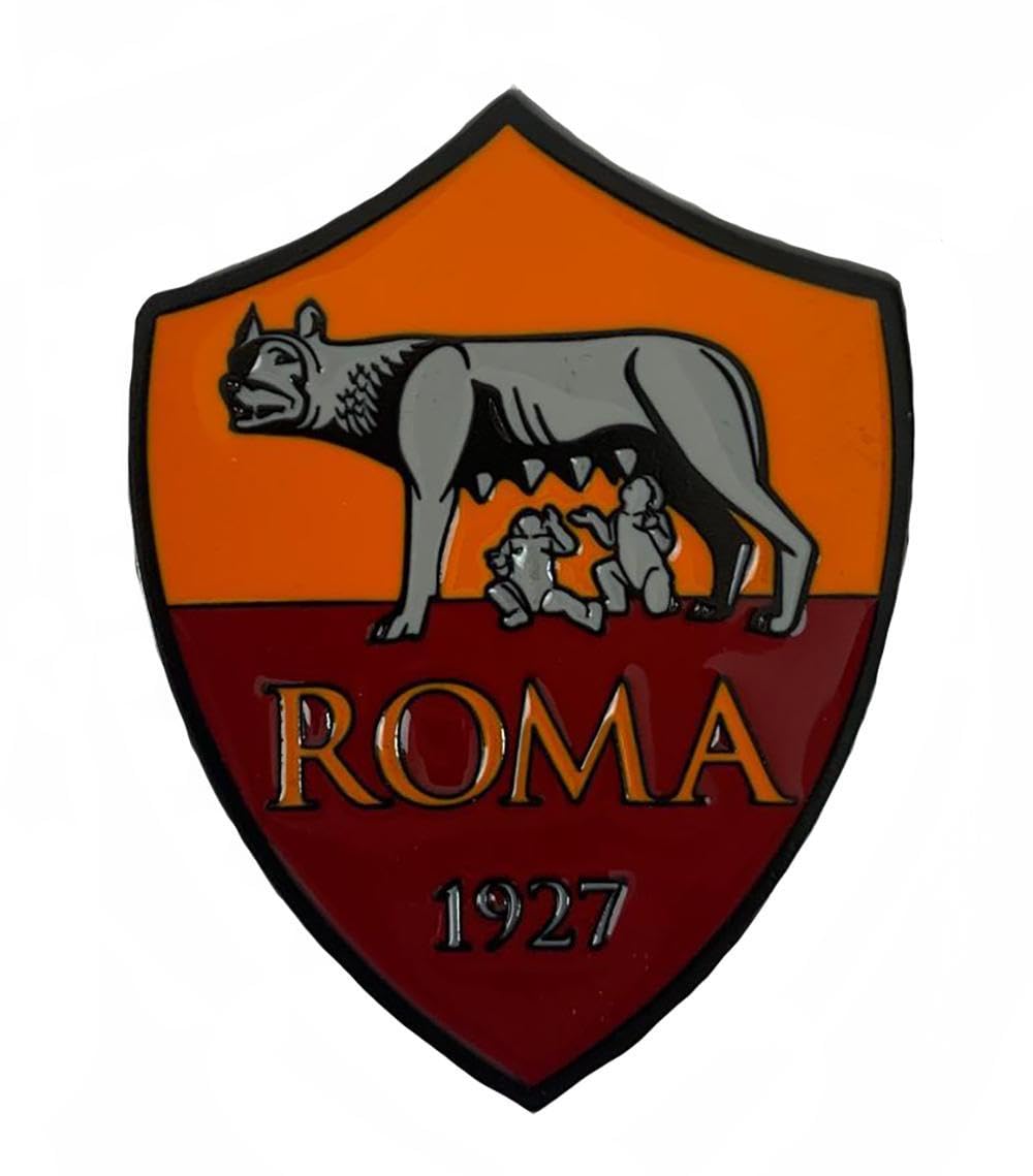 Generico Fermacarte Stemma Compatibile con AS Roma in Ceramica