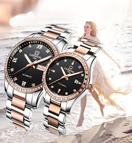 Couple-Automatic-Mechanical-Watch-Sapphire-Glass-Stainless-Steel-Watch-Men-and-Women-Her-or-His-Gift-Set-of