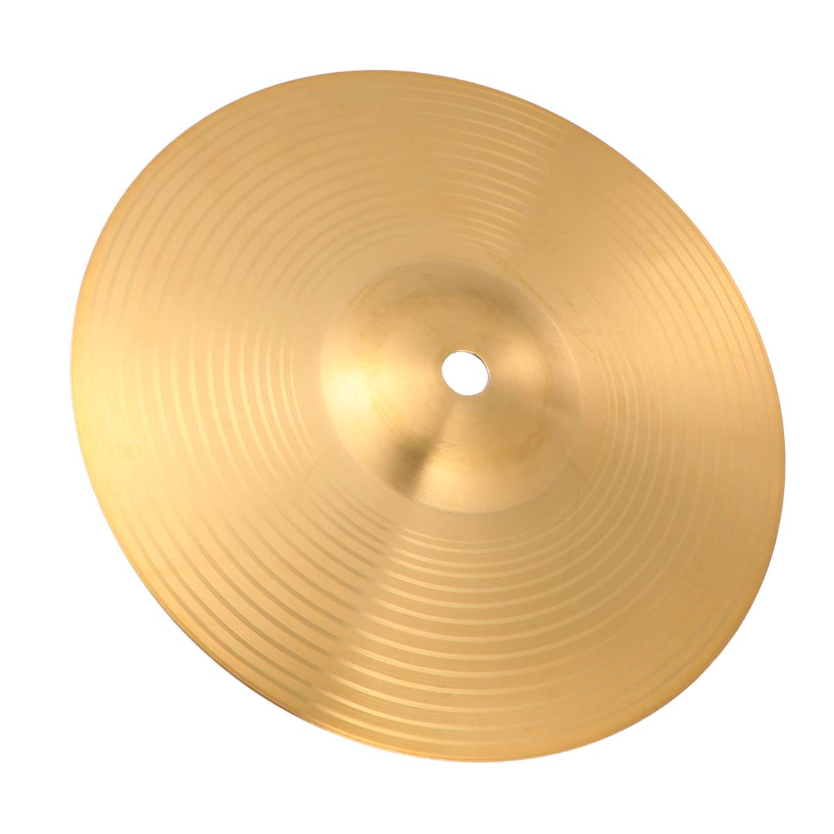 Healily Hi-Hat Becken Hi Hat Paar Trommeln Teil Musikinstrument Zubehör, Messing, goldfarben, 20 cm