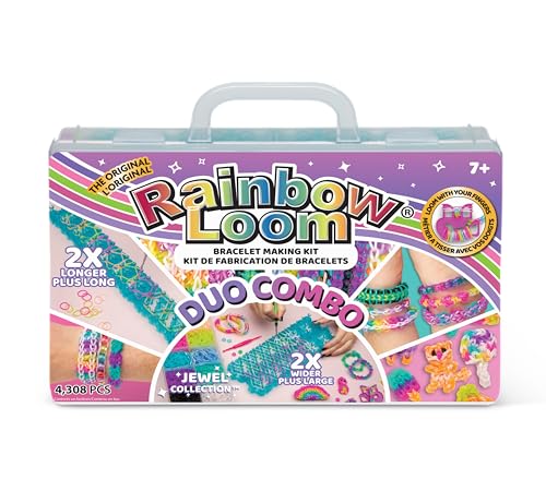BANDAI - Rainbow Loom Duo Combo - Fabrication de Bracelets Loisir Créatif - Métier à Tisser avec...