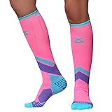 Zensah Tech+ Compression Socks - Knee High Running Socks for Sports, Travel, Made in Italy, Christmas Gifts for Runners