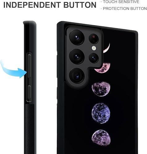 Miniatura 3 de CARLOCA Funda compatible con Samsung Galaxy S22 Ultra, funda de cambio de luna llena para Galaxy S22 Ultra para niños y hombres, funda de TPU suave