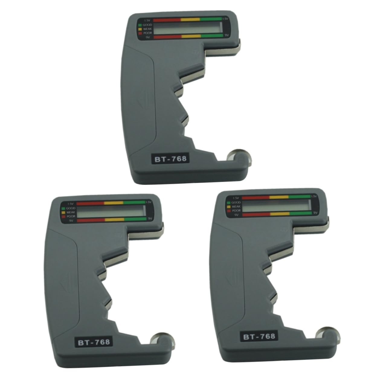 VILLCASE Battery Tester for Aa AAA Dial Type Checker with Color Coded Easy Readings for Battery Health Compact Design for Home Garage Use