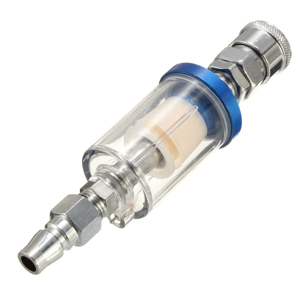 Digital Craft 1/4" Inline Air Oil Water Separator Filter Kit | Moisture Trap for Compressor & Spray Paint Gun | High-Performance Air Filter for Clean & Dry Airflow in Pneumatic Tools